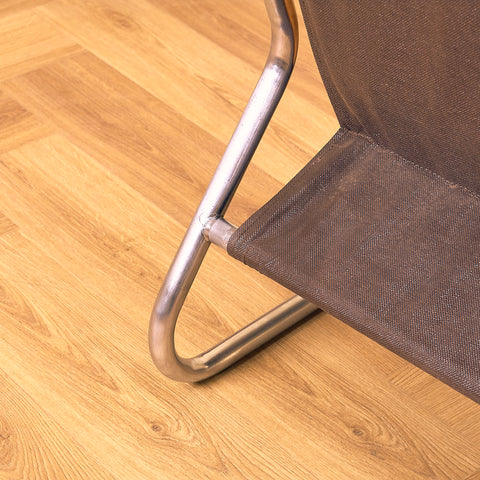 Mid-century armchair in chrome by Peter Hoyte