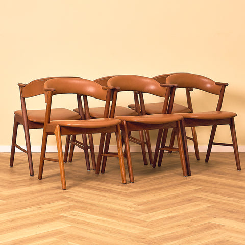 Teak Dining Chair Model 32 by Kai Kristiansen for Korup Stolefabrik