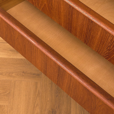 Danish small highboard in teak