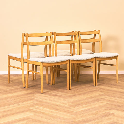 Swedish dining chairs in beech