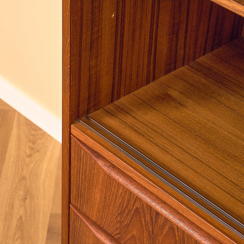 Danish small highboard in teak