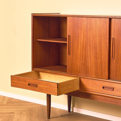 Danish highboard in teak