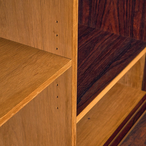 Danish highboard in Santos rosewood by Johannes Andersen for Skaaning Furniture