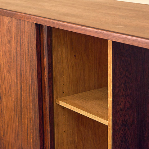 Danish highboard in Santos rosewood by Johannes Andersen for Skaaning Furniture