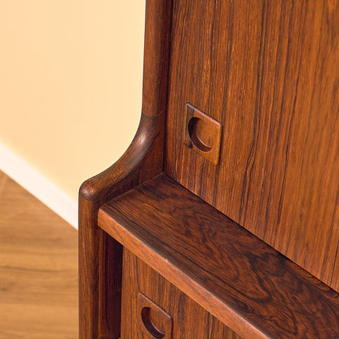 Danish highboard in Santos rosewood by Johannes Andersen for Skaaning Furniture