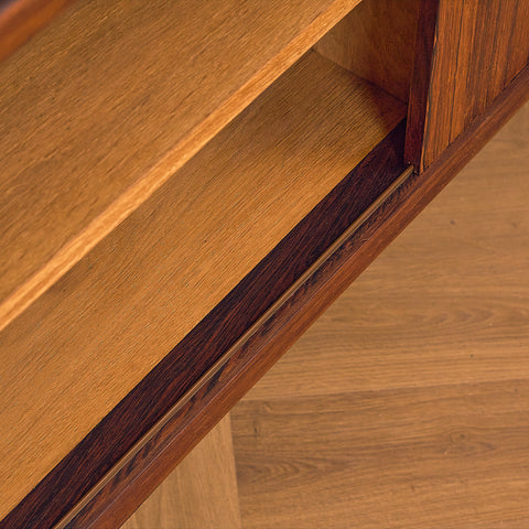 Danish highboard in Santos rosewood by Johannes Andersen for Skaaning Furniture