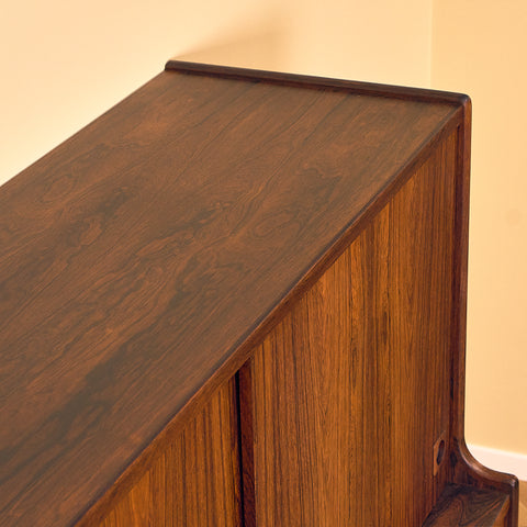 Danish highboard in Santos rosewood by Johannes Andersen for Skaaning Furniture