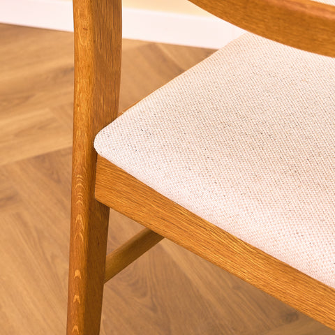 Swedish dining chairs in oak