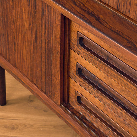 Danish highboard in Santos rosewood by Johannes Andersen for Skaaning Furniture