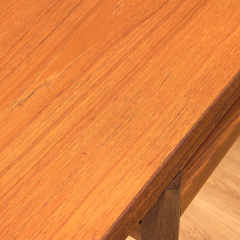 Danish coffee table in teak and walnut