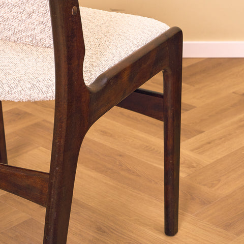 Danish dining chairs in stained beech by Erik Buch for Anderstrup Møbelfabrik, model 89