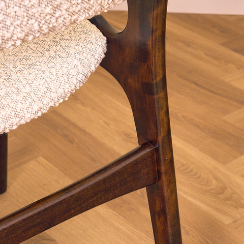 Danish dining chairs in stained beech by Erik Buch for Anderstrup Møbelfabrik, model 89