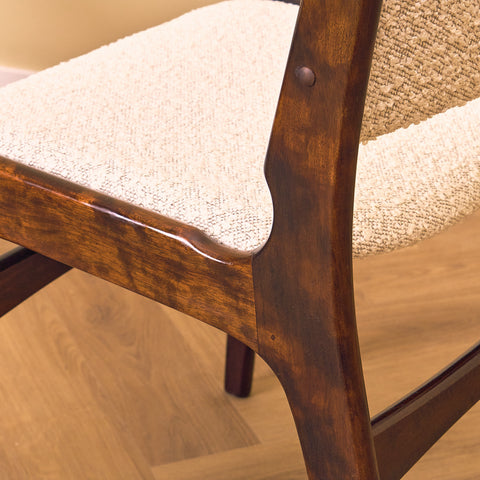 Danish dining chairs in stained beech by Erik Buch for Anderstrup Møbelfabrik, model 89