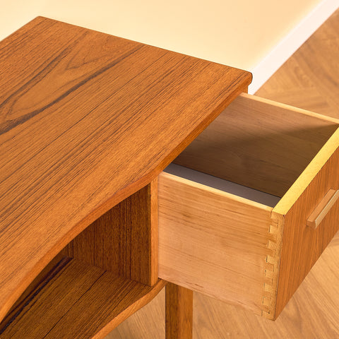 Swedish side table/hall table in teak
