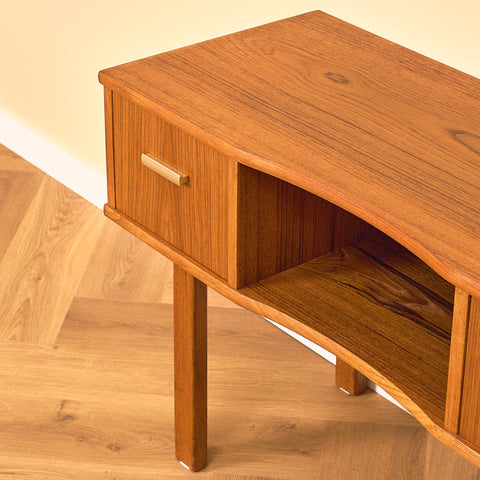 Swedish side table/hall table in teak