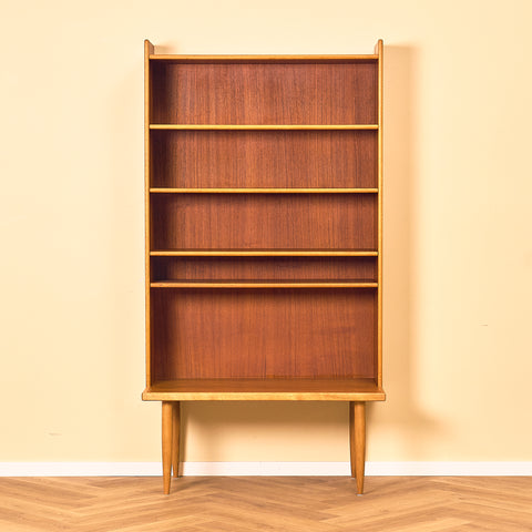 Swedish bookshelf in teak and oak, model 'Abra' by Tabergs Möbler, Smålands