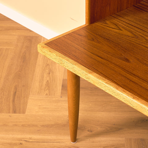 Swedish bookshelf in teak and oak, model 'Abra' by Tabergs Möbler, Smålands