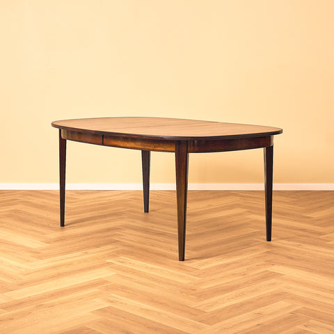 Danish oval dining table in Santos rosewood by Omann Jun