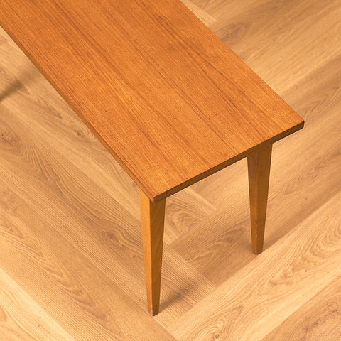 Small Swedish Teak Foldable Side Table
