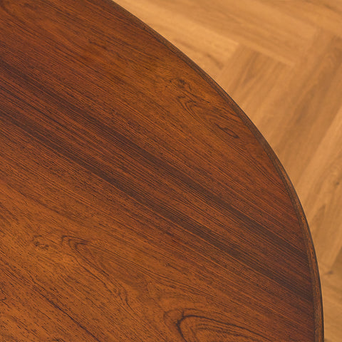 Danish oval dining table in Santos rosewood by Omann Jun