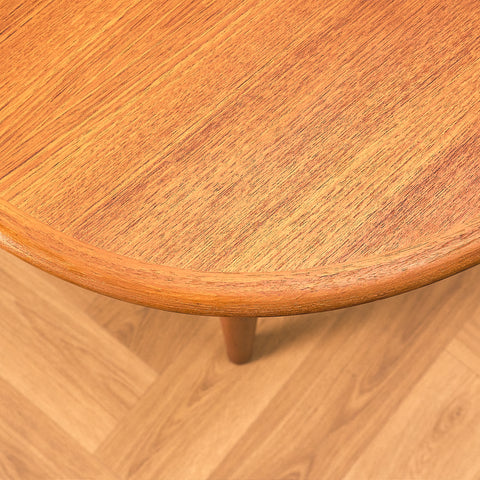 Danish oval dining table in teak by Skovmand & Andersen
