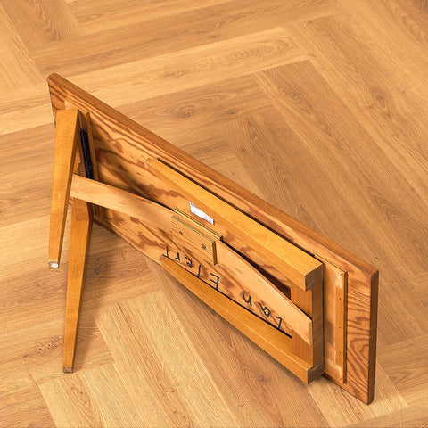 Small Swedish Teak Foldable Side Table