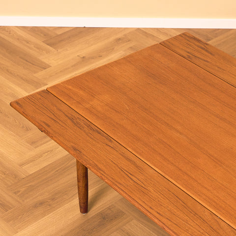 Danish Teak Coffee Table with Extension Leaves