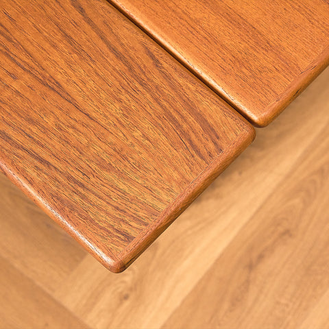 Danish Teak Coffee Table with Extension Leaves