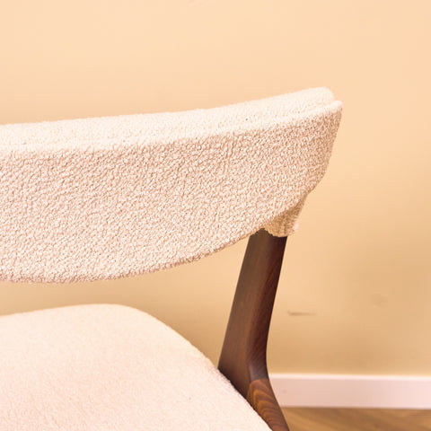 Danish dining chairs in walnut 'Sonja Chair' by Johannes Andersen for Vamo