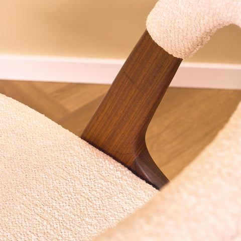 Danish dining chairs in walnut 'Sonja Chair' by Johannes Andersen for Vamo