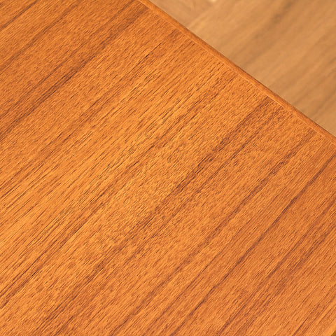 Swedish side table in teak and beech