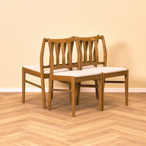 Swedish dining chairs in beech