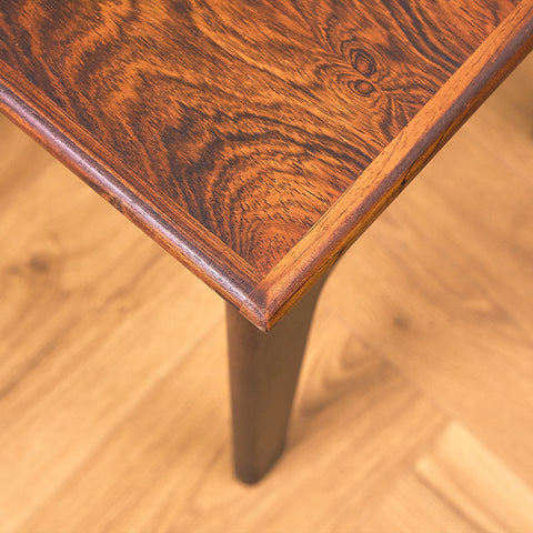 Danish set of nest of tables in Santos rosewood by Hundevad & Co