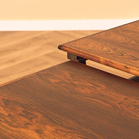 Danish set of nest of tables in Santos rosewood by Hundevad & Co