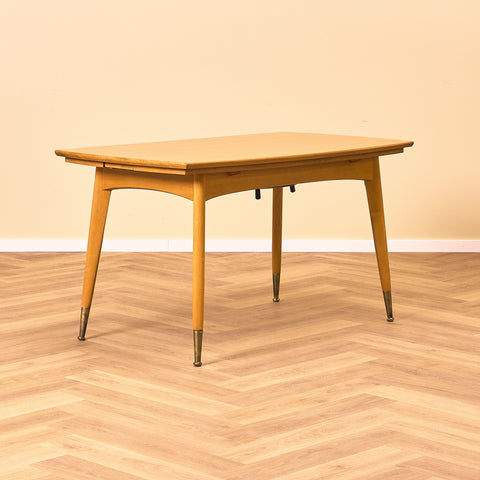 Swedish foldable coffee table in beech