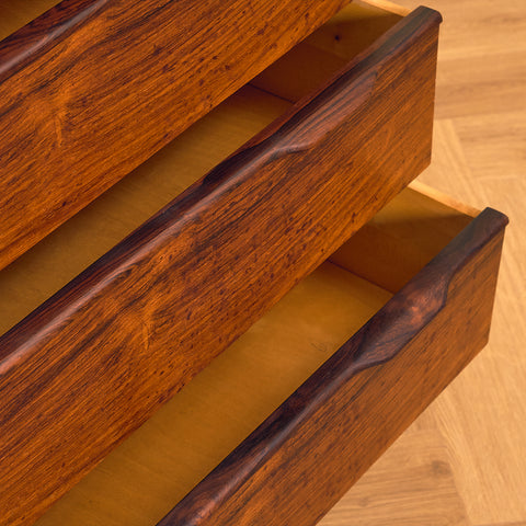 Danish chest of drawers in Santos rosewood