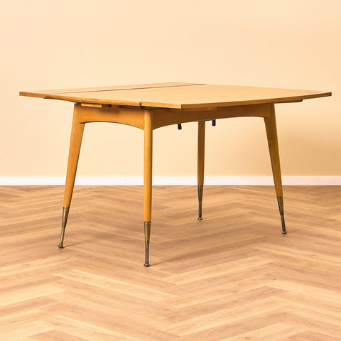 Swedish foldable coffee table in beech