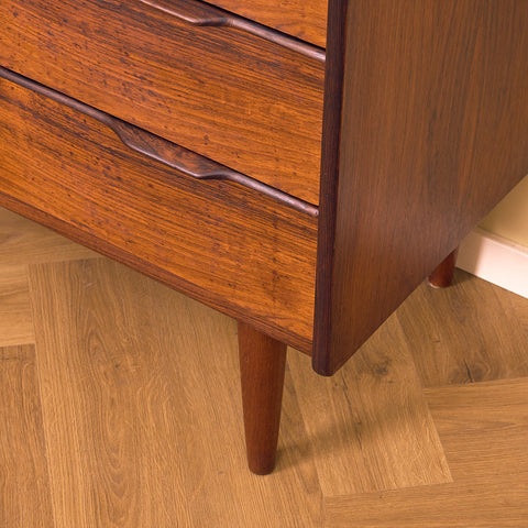 Danish chest of drawers in Santos rosewood