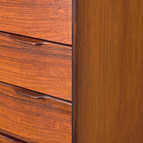 Danish chest of drawers in Santos rosewood
