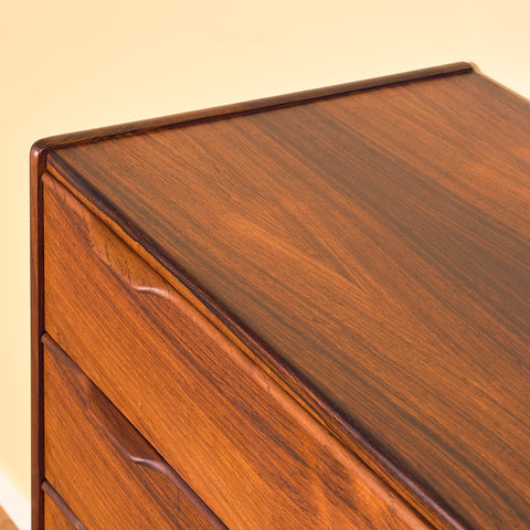 Danish chest of drawers in Santos rosewood