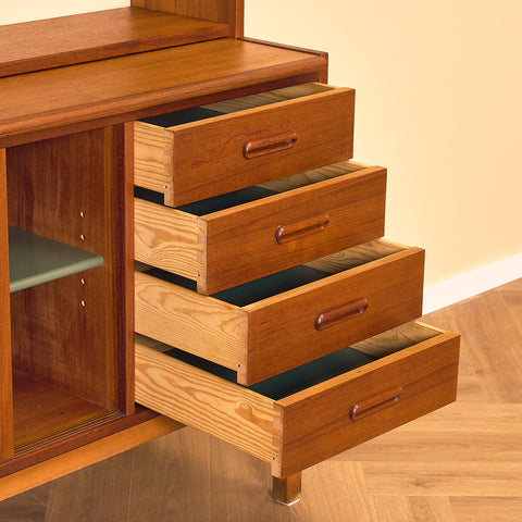 Swedish bookshelf in teak