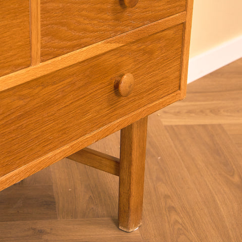 Danish chest of drawers in oak