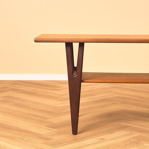 Kurt Østervig Teak Coffee Table with Shelf