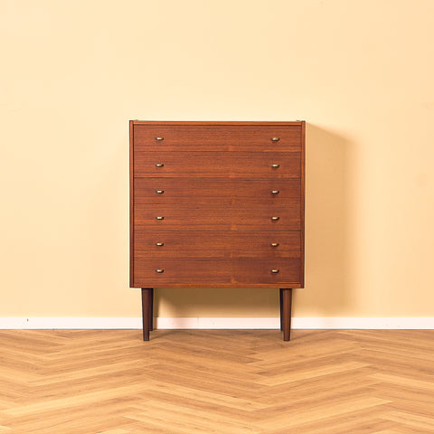 Danish chest of drawers in teak