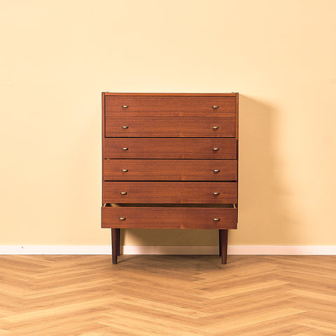 Danish chest of drawers in teak
