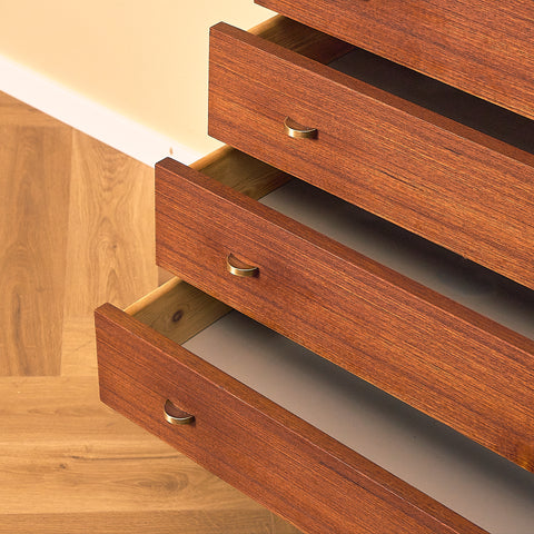 Danish chest of drawers in teak