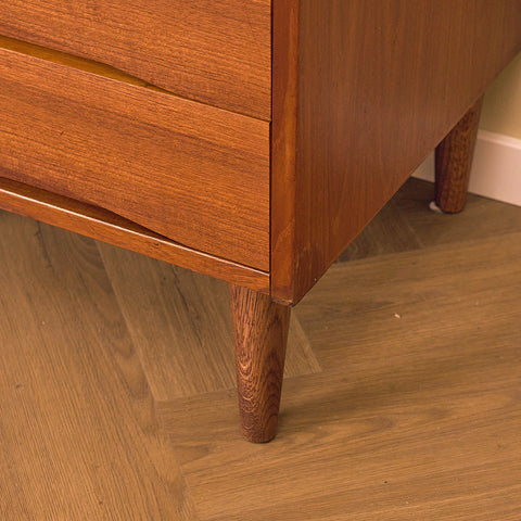 Danish chest of drawers in teak