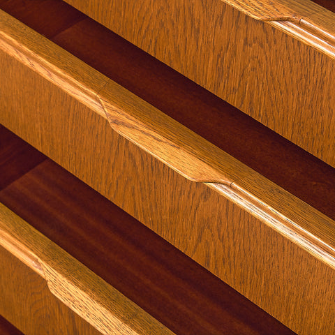 Danish double chest of drawers in smoked oak