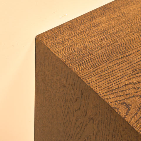 Danish double chest of drawers in smoked oak