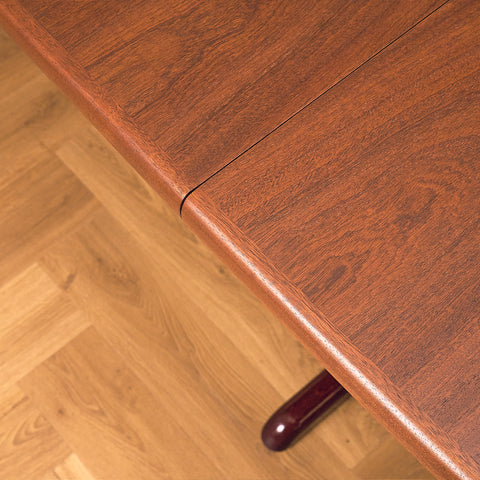 Skovby Mahogany Dining Table on Sled Feet